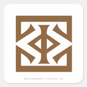 Auge von Sauron Quadratischer Aufkleber (Vorderseite)