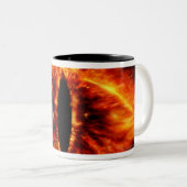 Auge von Sauron Zweifarbige Tasse (VorderseiteRechts)