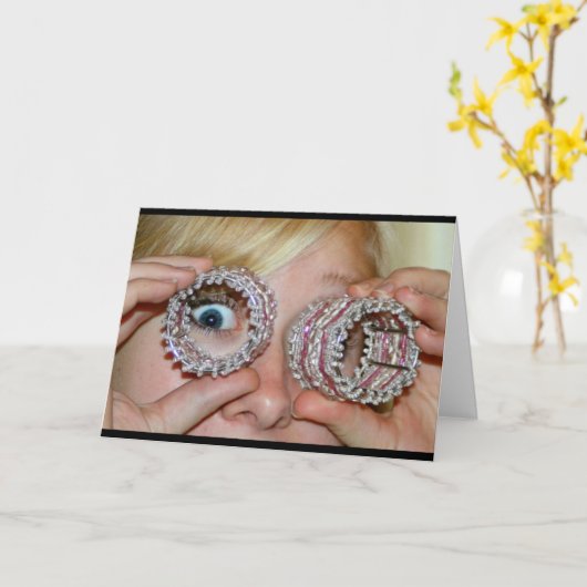 Auge wünscht dir glücklichen Geburtstag! Karte (Gelbe Blume)