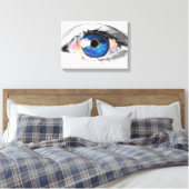 AUGE  | Zazzle_Growshop. Leinwanddruck (Insitu (Schlafzimmer))