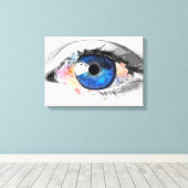 AUGE  | Zazzle_Growshop. Leinwanddruck (Insitu (Holzboden))