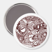 "Augen 2 Herz" - Magnet (Vorderseite/Rückseite)