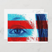 Augen Amerikas Postkarte (Vorne/Hinten)