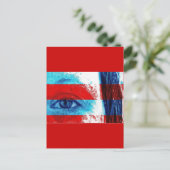Augen Amerikas Postkarte (Stehend Vorderseite)