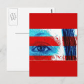 Augen Amerikas Postkarte (Vorne/Hinten)