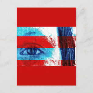 Augen Amerikas Postkarte