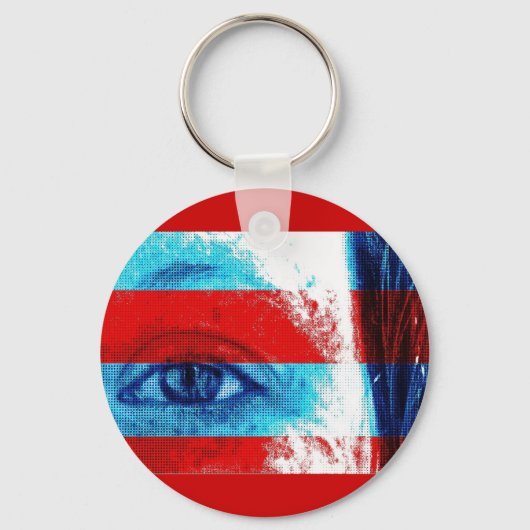 Augen Amerikas Schlüsselanhänger (Vorderseite)