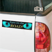 Augen auf dem Straßen-Blau! Autoaufkleber (Auf Lkw)