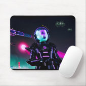 Augen auf den Nachthimmeln Mousepad (Mit Mouse)