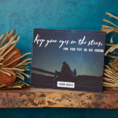 Augen auf den Sternen behalten Fotoplatte (Seite)