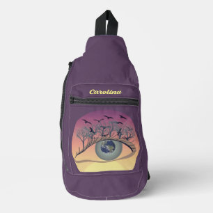 Augen auf der Welt, Erde und Umwelt Klima Crossbody Bag
