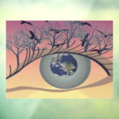 Augen auf der Welt, Erde und Umwelt Klima Fensteraufkleber (Blatt 3)