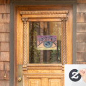 Augen auf der Welt, Erde und Umwelt Klima Fensteraufkleber (Haustür)