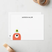 Augen auf dich | Personalisiertes A2-Schreibpapier Mitteilungskarte (Vorderseite/Rückseite Beispiel)