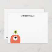 Augen auf dich | Personalisiertes A2-Schreibpapier Mitteilungskarte (Vorne/Hinten)