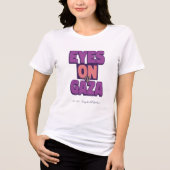 Augen auf Gaza Es sind nicht Zahlen Gaza Genozid Tri-Blend Shirt (Vorderseite)