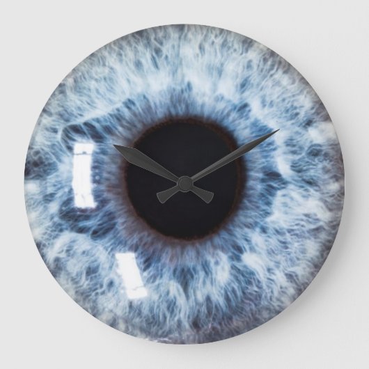 Augen auf Ihnen Große Wanduhr (Vorderseite)