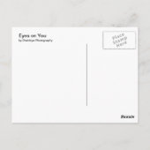 Augen auf Sie Postkarte (Rückseite)
