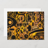 Augen & Augen & Augen & Augen & Augen Postkarte (Vorne/Hinten)