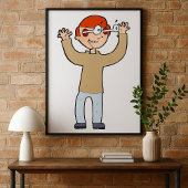 Augen ausbrechen poster