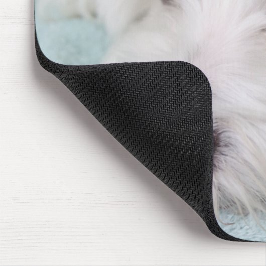 Augen Baumwollde Tulear Puppy Mousepad (Ecke)
