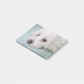 Augen Baumwollde Tulear Puppy Post-it Klebezettel (angewinkelt)