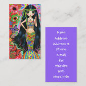 Augen-Blumen-Friedenszeichenniedliches Visitenkarte (Vorne/Hinten)