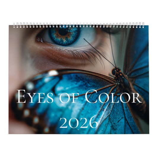 Augen der Farbe 2026 Kalender (Titelbild)