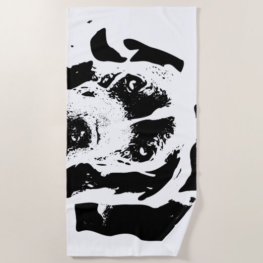 Augen der Hingabe Strandtuch (Vorderseite)