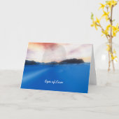 Augen der Liebe Karte (Gelbe Blume)