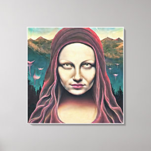 Augen der Mona lisa Leinwanddruck