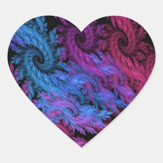 Augen der Stürme-Aufkleber Herz-Aufkleber (Vorderseite)