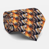 Augen der Tiger-Grafik Krawatte (Gerollt)