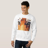 Augen der Tiger-Grafik Sweatshirt (Vorne ganz)
