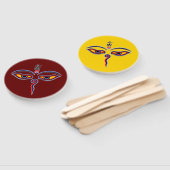 Augen der Weisheit Buddha - Augen des Bodhnath-Tem Fächer (Non-assembled)