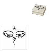 Augen der Weisheit Buddha - Augen des Bodhnath-Tem Gummistempel (Stempel)