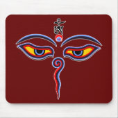Augen der Weisheit Buddha - Augen des Bodhnath-Tem Mousepad (Vorne)