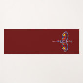 Augen der Weisheit Buddha - Augen des Bodhnath-Tem Yogamatte (Vorderseite (Horizontal))
