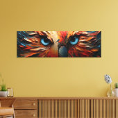 🦉 🎨 Augen der Weisheit - Ein farbiger Blick 🌈 Leinwanddruck (Insitu (Wohnzimmer))