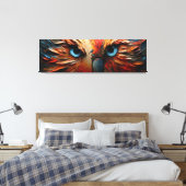 🦉 🎨 Augen der Weisheit - Ein farbiger Blick 🌈 Leinwanddruck (Insitu (Schlafzimmer))