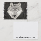 Augen der Wolf-Visitenkarte Visitenkarte (Vorne/Hinten)