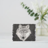 Augen der Wolf-Visitenkarte Visitenkarte (Stehend Vorderseite)
