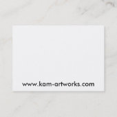 Augen der Wolf-Visitenkarte Visitenkarte (Rückseite)