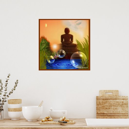 Augen des Buddha Poster (Küche)