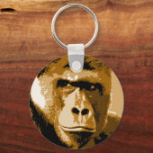 Augen des Gorilla-Schlüsselanhängers Schlüsselanhänger (Vorderseite)