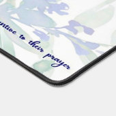 Augen des Herrn lila Blumenschrift Schreibtischunterlage (Ecke)