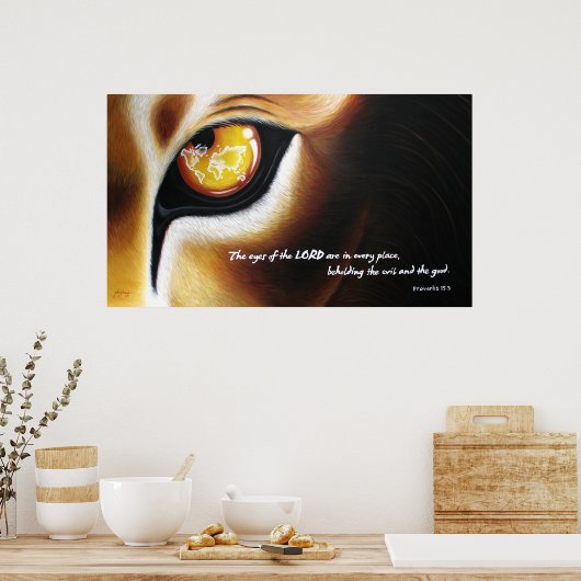 Augen des Herrn (Poster) Poster (Küche)
