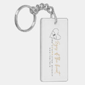 Augen des Herz-Acryl-Schlüsselanhängers Schlüsselanhänger (Vorderseite links)