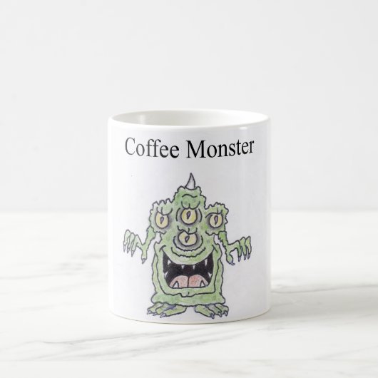 AUGEN DES KAFFEE-MONSTER-VIER KAFFEETASSE (Mittel)