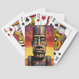 Augen des Moais Ken Gage Pop Surrealismus Spielkarten